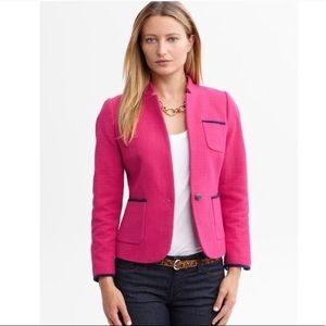Banana Republic Women’s Preppy Pink & Navy Blazer Size 6